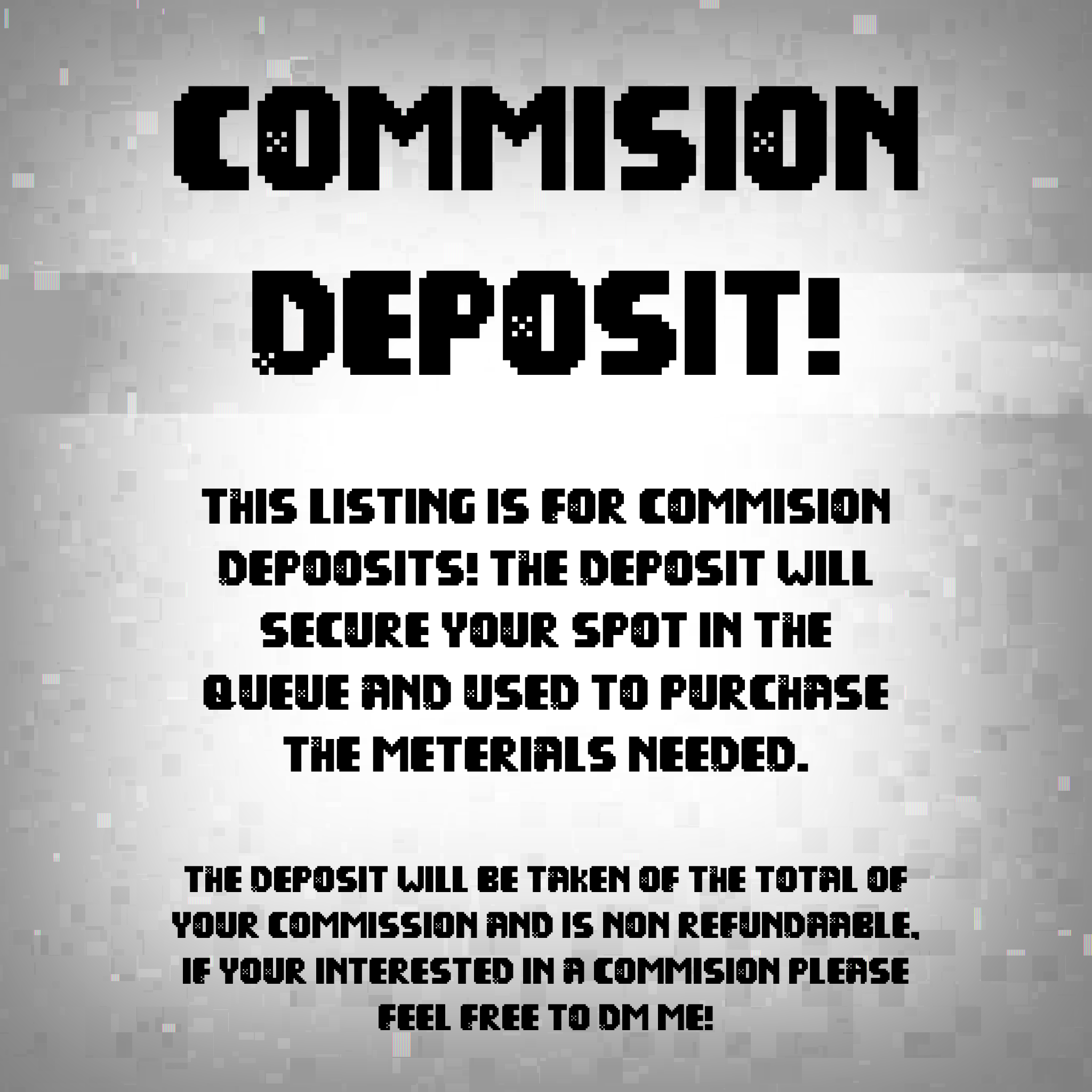PLUSH COMMISSION DEPOSIT